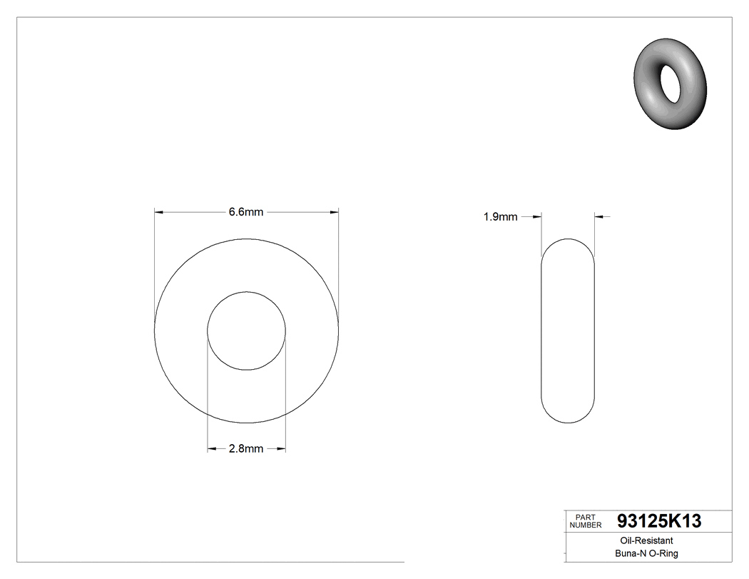 Technical drawing - 93125K13